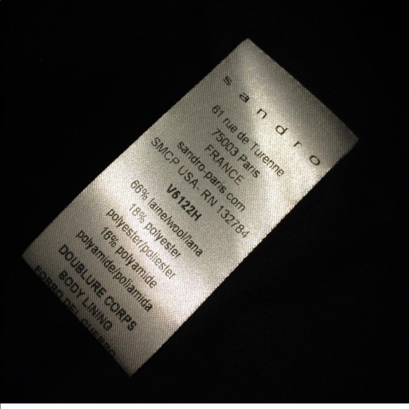 Sandro snake print wool tuxedo blazer - Picture 6 of 7